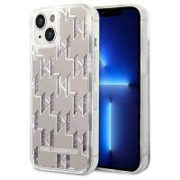 Karl Lagerfeld KLHCP14SLMNMS iPhone 14 6.1 "hardcase silver / silver Liquid Glitter Monogram