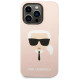 Karl Lagerfeld KLHMP14XSLKHLP iPhone 14 Pro Max 6.7 "hardcase light pink / light pink Silicone Karl`s Head Magsafe