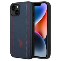 U.s. Polo Assn. US Polo USHCP14MPFAV iPhone 14 Plus 6.7" navy/navy blue Leather Stitch