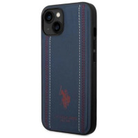 U.s. Polo Assn. US Polo USHCP14MPFAV iPhone 14 Plus 6.7" navy/navy blue Leather Stitch