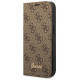 Guess GUBKP14SHG4SHW iPhone 14 6.1 "brown / brown book 4G Vintage Gold Logo