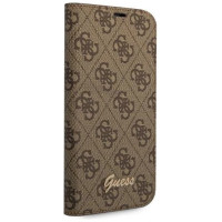 Guess GUBKP14SHG4SHW iPhone 14 6.1 "brown / brown book 4G Vintage Gold Logo