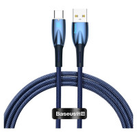 Baseus Glimmer Series fast charging cable USB-A - USB-C 100W 480Mbps 1m blue