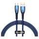 Baseus Glimmer Series fast charging cable USB-A - USB-C 100W 480Mbps 1m blue