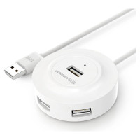 Ugreen HUB USB2.0 4x USB-A 480Mbps 1m white (CR106)