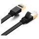 Ugreen Ethernet patch cord U/FTP Cat. 7 10Gb/s flat 0.5m black (NW106)