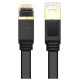 Ugreen Ethernet patch cord U/FTP Cat. 7 10Gb/s flat 0.5m black (NW106)