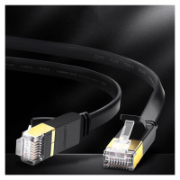 Ugreen Ethernet patch cord U/FTP Cat. 7 10Gb/s flat 0.5m black (NW106)