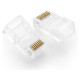 Ugreen 100x plug end RJ45 8P8C (UTP Cat. 5 / Cat. 5e) transparent (NW110)