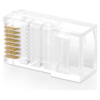 Ugreen 100x plug end RJ45 8P8C (UTP Cat. 5 / Cat. 5e) transparent (NW110)