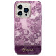 Guess Porcelain Collection case for iPhone 14 Pro Max - fuchsia