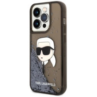 Karl Lagerfeld KLHCP14LLNKHCK iPhone 14 Pro 6.1" black/black hardcase Glitter Karl Head