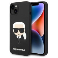 Karl Lagerfeld Silicone Karl's Head MagSafe case for iPhone 14 Plus - black