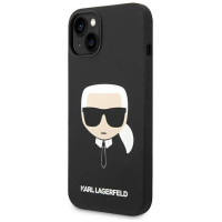 Karl Lagerfeld Silicone Karl's Head MagSafe case for iPhone 14 Plus - black