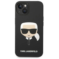 Karl Lagerfeld Silicone Karl's Head MagSafe case for iPhone 14 Plus - black
