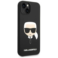 Karl Lagerfeld Silicone Karl's Head MagSafe case for iPhone 14 Plus - black