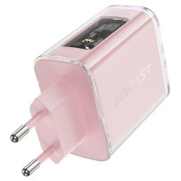 Acefast charger GaN 65W 3 ports (1xUSB, 2xUSB C) green (A45)