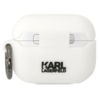 Karl Lagerfeld KLACAPSILKCW AirPods Pro cover white/white Silicone Karl & Choupette