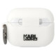 Karl Lagerfeld KLACAPSILKCW AirPods Pro cover white/white Silicone Karl & Choupette