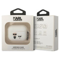 Karl Lagerfeld KLACAPSILKCW AirPods Pro cover white/white Silicone Karl & Choupette