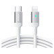 Joyroom Extraordinary Series A10 Lightning / USB-C PD 20W cable 2 m - white