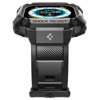 Spigen Rugged Armor Pro Apple Watch Ultra (49mm) Strap Case - Black