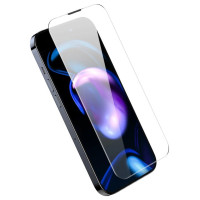 Baseus Set of 2x Tempered Glass for iPhone 14 Pro Full Screen with Speaker Cover 0.3mm + Mounting Frame
