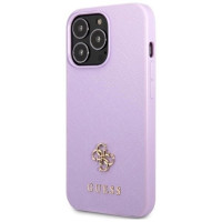 Guess GUHCP13XPS4MU iPhone 13 Pro Max 6.7" purple/purple hardcase Saffiano 4G Small Metal Logo