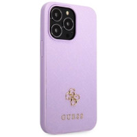 Guess GUHCP13XPS4MU iPhone 13 Pro Max 6.7" purple/purple hardcase Saffiano 4G Small Metal Logo