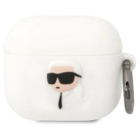Karl Lagerfeld KLA3RUNIKH AirPods 3 cover white/white Silicone Karl Head 3D