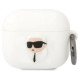Karl Lagerfeld KLA3RUNIKH AirPods 3 cover white/white Silicone Karl Head 3D