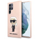 Karl Lagerfeld KLHCS23LSNIKBCP Sam S23 S918 Ultra hardcase pink/pink Silicone Ikonik