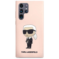 Karl Lagerfeld KLHCS23LSNIKBCP Sam S23 S918 Ultra hardcase pink/pink Silicone Ikonik