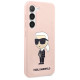 Karl Lagerfeld KLHCS23SSNIKBCP S23 S911 hardcase pink/pink Silicone Ikonik