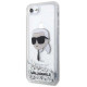 Karl Lagerfeld KLHCI8LNKHCH iPhone 7/8/ SE 2020/2022 silver/silver hardcase Glitter Karl Head