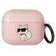 Karl Lagerfeld KLA3HNCHTCP Airpods 3 cover pink/pink Ikonik Choupette
