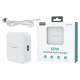 Choetech PD8008 100W GaN fast charger 2x USB-A / 2x USB-C - white