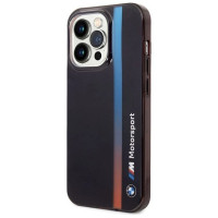 BMW Case BMW BMHCP14L22HVGV iPhone 14 Pro 6.1" black/black IML Tricolor Stripe