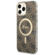 Guess GUHMP13XH4STW iPhone 13 Pro Max 6.7" brown/brown hardcase 4G MagSafe