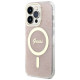 Guess GUHMP14LH4STP iPhone 14 Pro 6.1" pink/pink hardcase 4G MagSafe