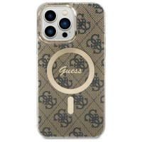 Guess GUHMP14XH4STW iPhone 14 Pro Max 6.7" brown/brown hardcase 4G MagSafe