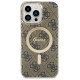 Guess GUHMP14XH4STW iPhone 14 Pro Max 6.7" brown/brown hardcase 4G MagSafe