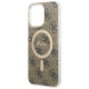 Guess GUHMP14XH4STW iPhone 14 Pro Max 6.7" brown/brown hardcase 4G MagSafe