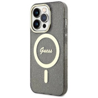 Guess GUHMP14XHCMCGK iPhone 14 Pro Max 6.7" black/black hardcase Glitter Gold MagSafe