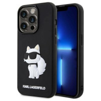 Karl Lagerfeld KLHCP14X3DRKHNK iPhone 14 Pro Max 6.7" black/black hardcase Rubber Choupette 3D