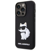 Karl Lagerfeld KLHCP14X3DRKHNK iPhone 14 Pro Max 6.7" black/black hardcase Rubber Choupette 3D
