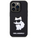 Karl Lagerfeld KLHCP14X3DRKHNK iPhone 14 Pro Max 6.7" black/black hardcase Rubber Choupette 3D