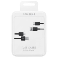 Samsung USB C cable 480Mbps 5A 1.5m (EP-DG930MBEGWW) - black (set of 2)