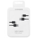 Samsung USB C cable 480Mbps 5A 1.5m (EP-DG930MBEGWW) - black (set of 2)
