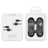 Samsung USB C cable 480Mbps 5A 1.5m (EP-DG930MBEGWW) - black (set of 2)